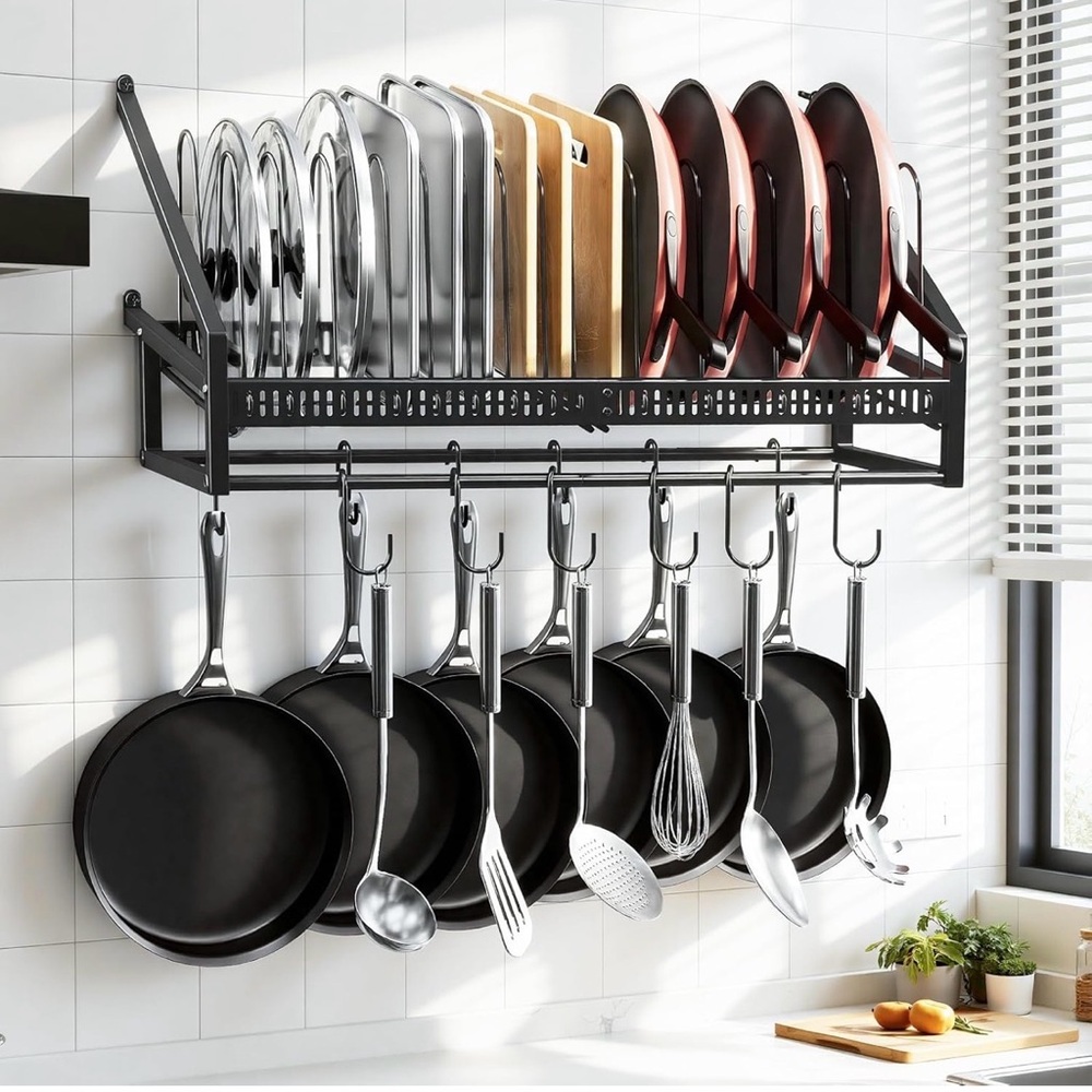 BNIB Housolution Pan Rack Wall Mounted